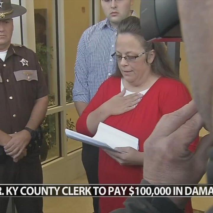 Jury awards $100,000 to Kentucky couple denied marriage license by ex-County Clerk Kim Davis
